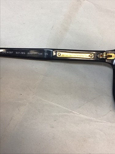Dolce & Gabbana Madonna Sunglasses Made in Italy DG 4097 501/8G 60-17-135 3N BLK - Picture 5 of 11