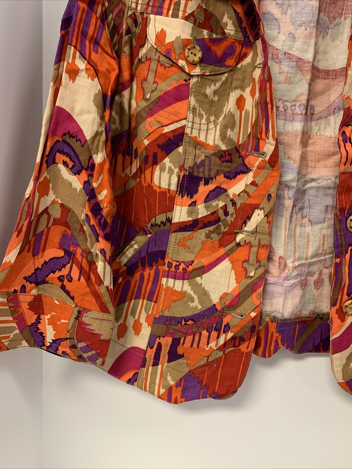 Ruby Rd Jacket Multicolor Orange Purple Broen Tan… - image 7