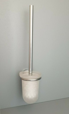 Emco Logo 2 Toilettenbürstengarnitur Behälter Kristallglas satiniert 301500101