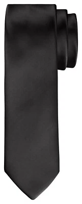 BomGuard Herren Krawatte 6cm schmal glänzend oder matt - Damen Schlips Anzug - Bild 1 von 4