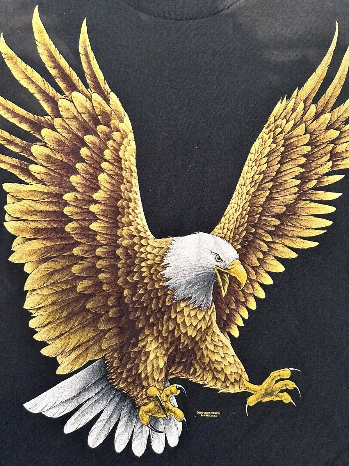 Vintage Large Eagle Shirt Mens Black 1995 Eagle B… - image 2