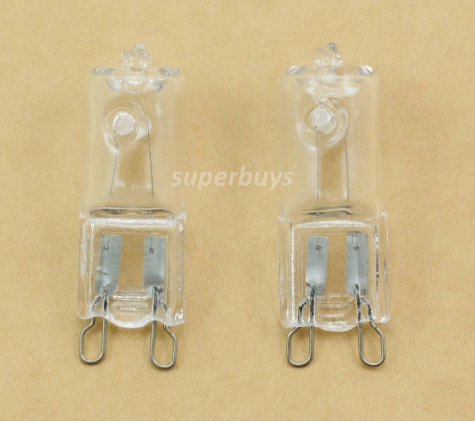 2x Clear 18W G9 Warm White Halogen Bi-Pin Light Globe Bulb Oven Halopin 230-240V - Image 2 of 2
