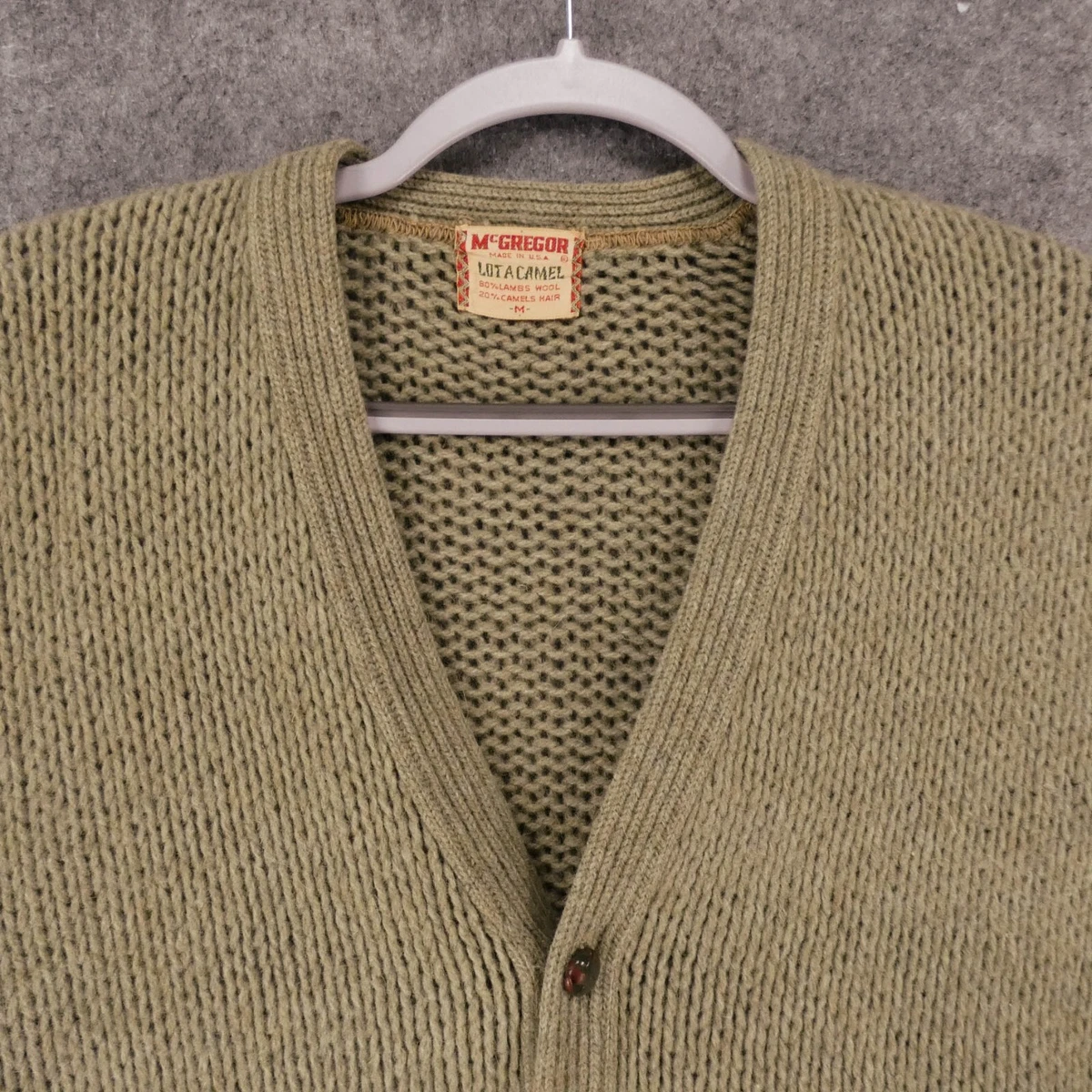 Vintage McGregor Sweater Cardigan Men Medium 