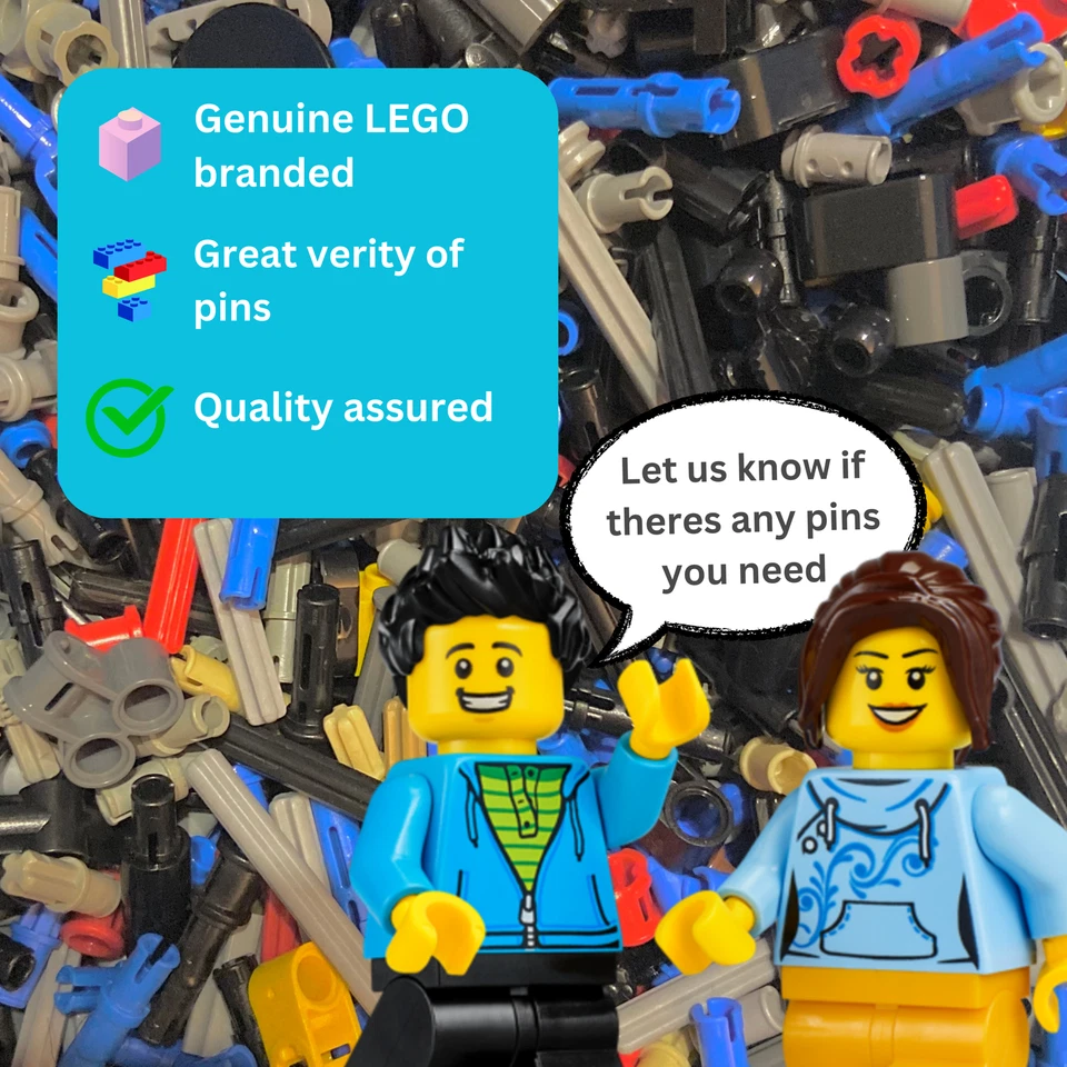 LEGO Technic Pins x 100 Small Mixed Friction Ridges Pegs Connectors Axles Bushes - Image 3 of 4