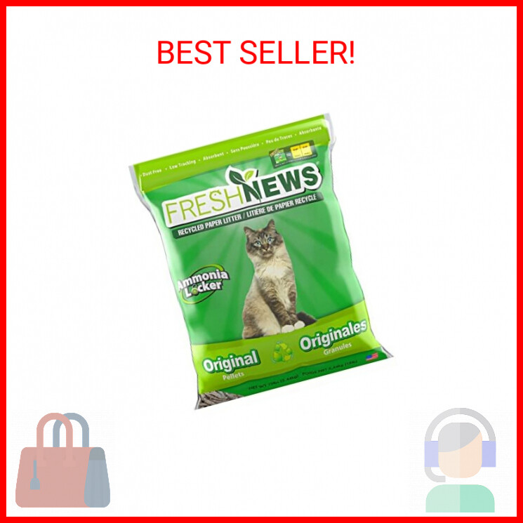 Fresh News Recycled Paper, Original Pellet Cat Litter, 12 Po