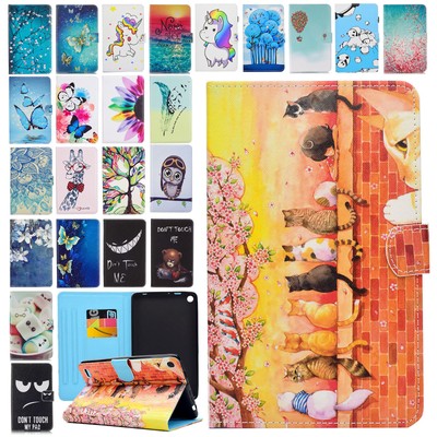 PU Leather Folio Case Cover Wallet Stand for Amazon Kindle Fire 7 5th Gen 2015 
