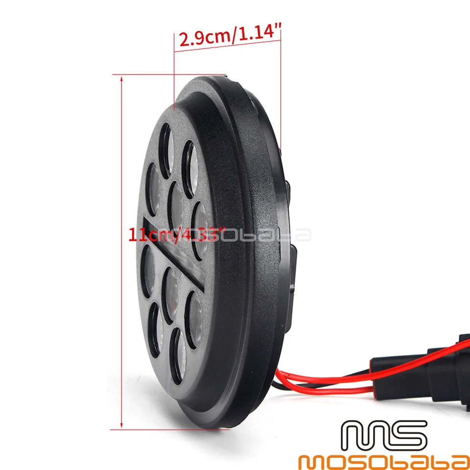 Luz antiniebla LED de 4,5" para Harley Dyna Sportster Softail Touring Forty Eight Foto 2 de 4