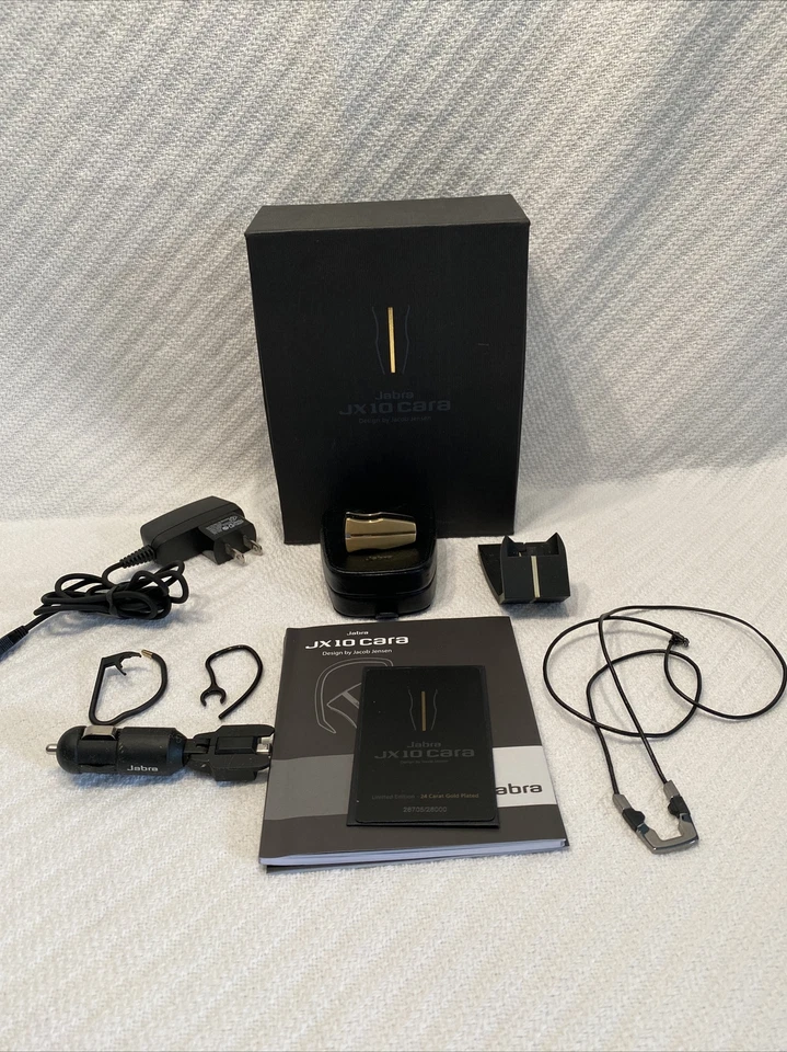 Jabra JX10 Cara Gold Limited edition- 24 Carat Gold Plated RARE Tested - Image 3 of 4