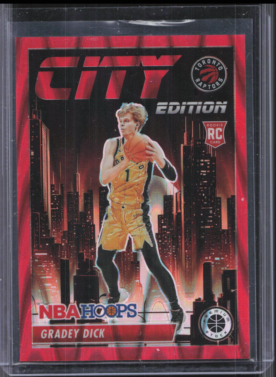 2023-24 NBA Hoops Premium Stock #6 Gradey Dick City Edition Red #/199 RC