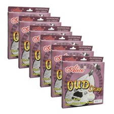 6Sets Alice UD OUD Strings Clear Nylon Silver-Plated Copper Wound 11 Strings