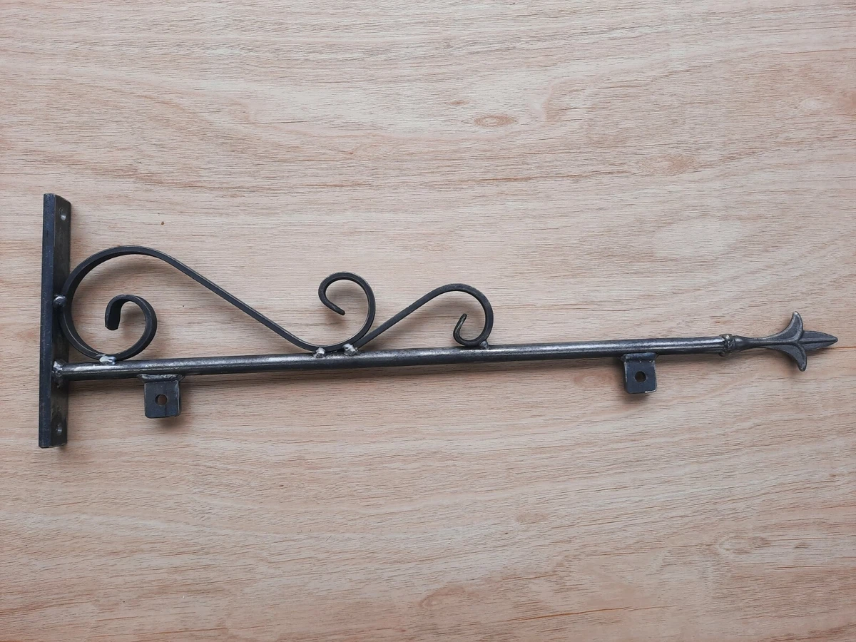 Wrought iron hanging sale brackets