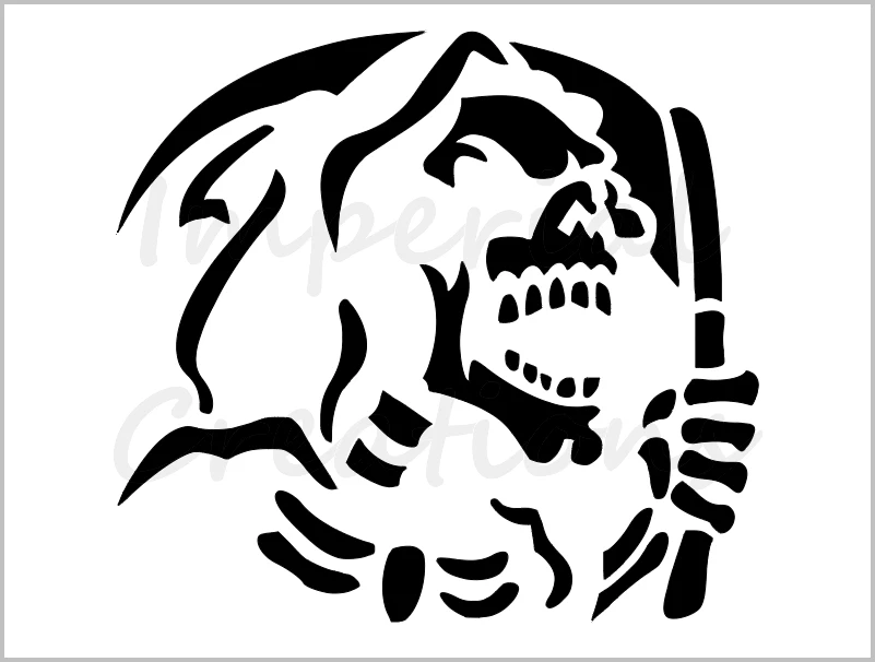 Grim Reaper Pumpkin Stencil Grim Reaper Pumpkin Stencil