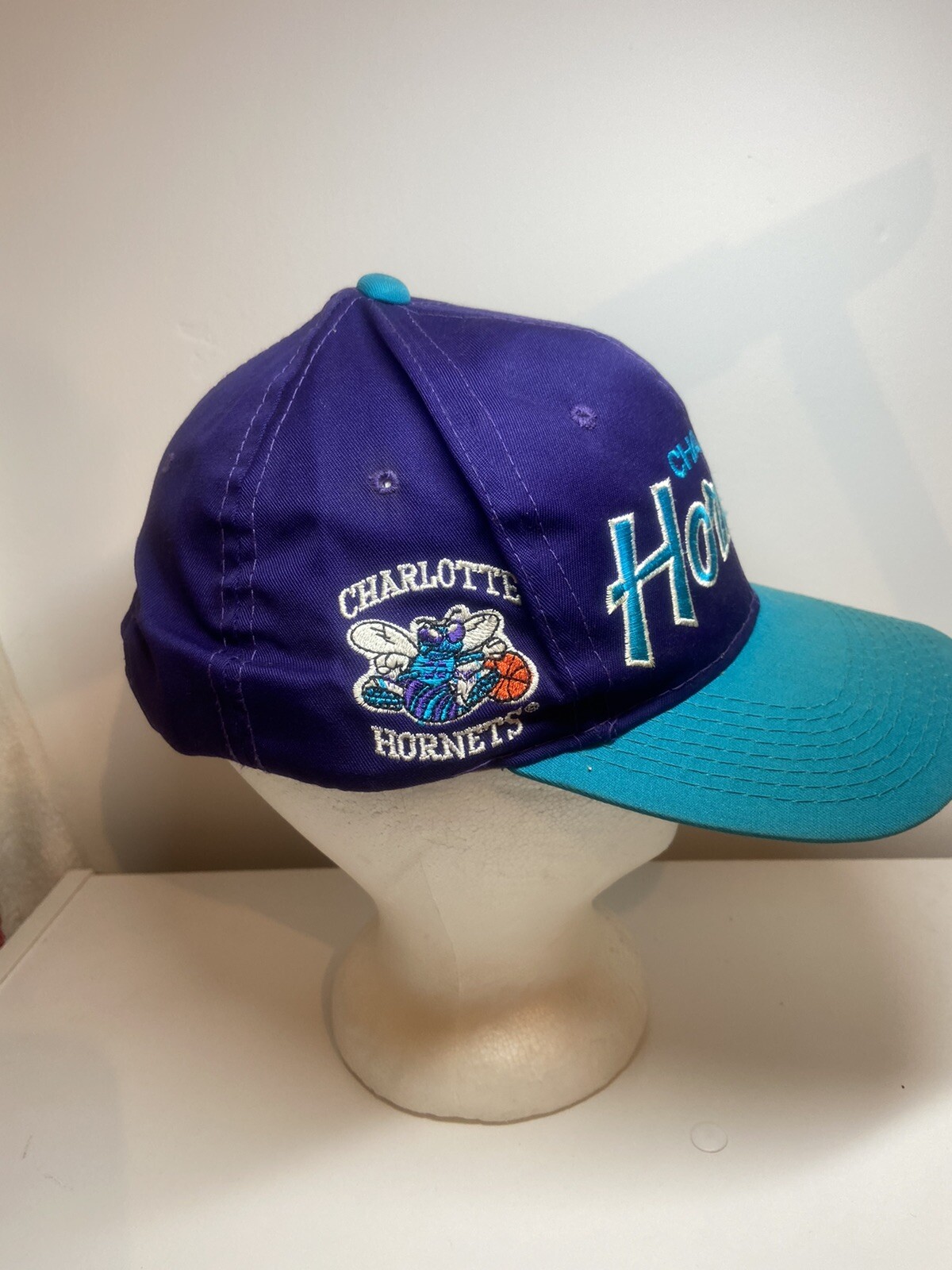 Vintage Charlotte Hornets Snapback Hat Sport Specialt Gem 