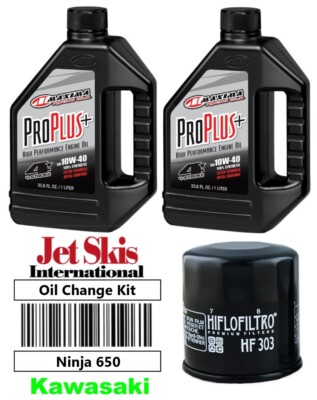 Kawasaki Ninja 650 Ninja 650 R Full Synthetic Pro Plus Oil Change Kit Oil Filter