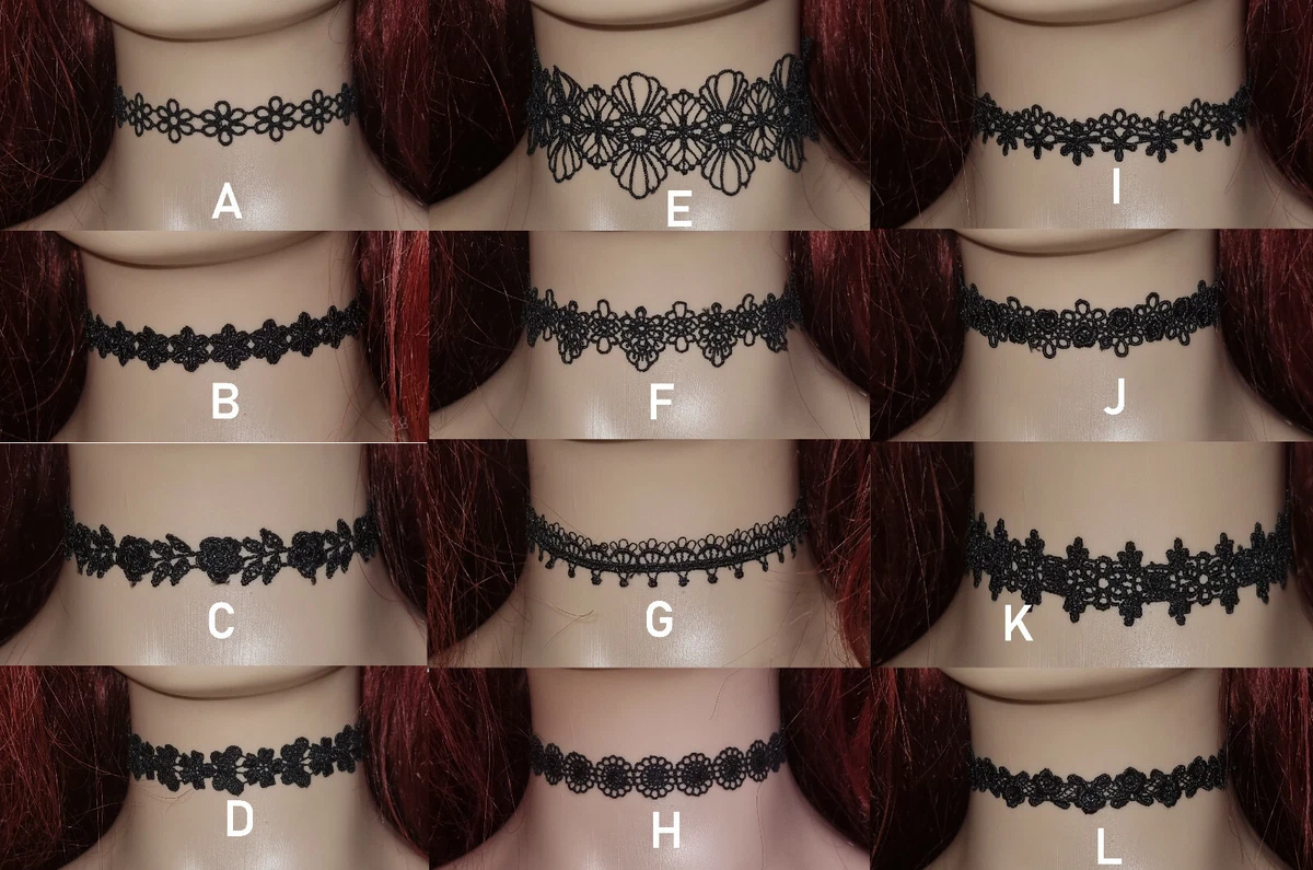 1 PCS Black Lace Necklace Chokers Vintage Style Female Gothic