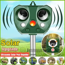 Ahuyentador De Perros Repelente Para Gatos Aves Espanta Animales Ultrasóni Solar