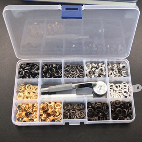 200 Pcs Knopfverschluss Gummiösen-Werkzeug Bekleidungsverschlüsse Nähösen - Bild 7 von 11