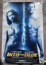 INTO THE BLUE MOVIE POSTER 27x40 JESSICA ALBA ASHLEY SCOTT PAUL WALKER 2005