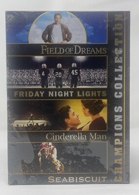 NEW DVD Collection Field of Dreams/Friday Nights Lights/Cinderella Man/Sea Bis