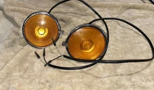 2 Working Ford Vintage Stimsonite 150A TPT -56 Amber Lights C9TB-13234-A Cord