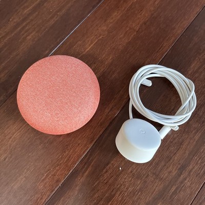 Google Home Mini 1st Generation Smart Speaker Orange - Preowned