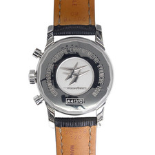 Breitling Transocean Chronograph 38 Black Dial Leather Band Steel Box Paper 2015 12