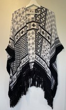 Hush Black & White Kimono Jacket One Size