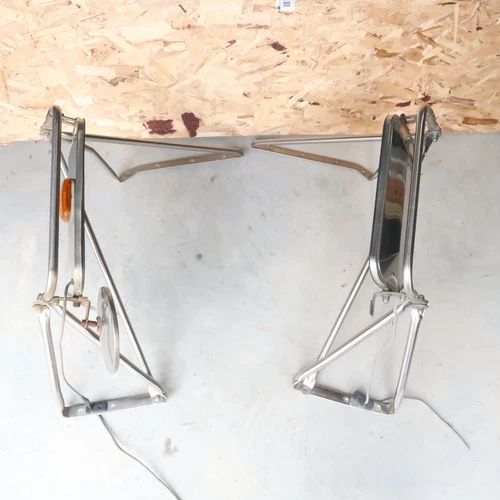 vintage Ford F350 F600 F700 LH RH Door West Coast style Tow Mirror Set hotrod