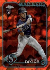 2024 Topps Chrome Update Sapphire Orange Refractors #USCS30 Samad Taylor RC /25