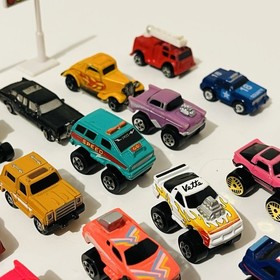 Micro Machines 38 Vehicle Lot Monster Trucks Transformers 4x4 Police Fire Galoob