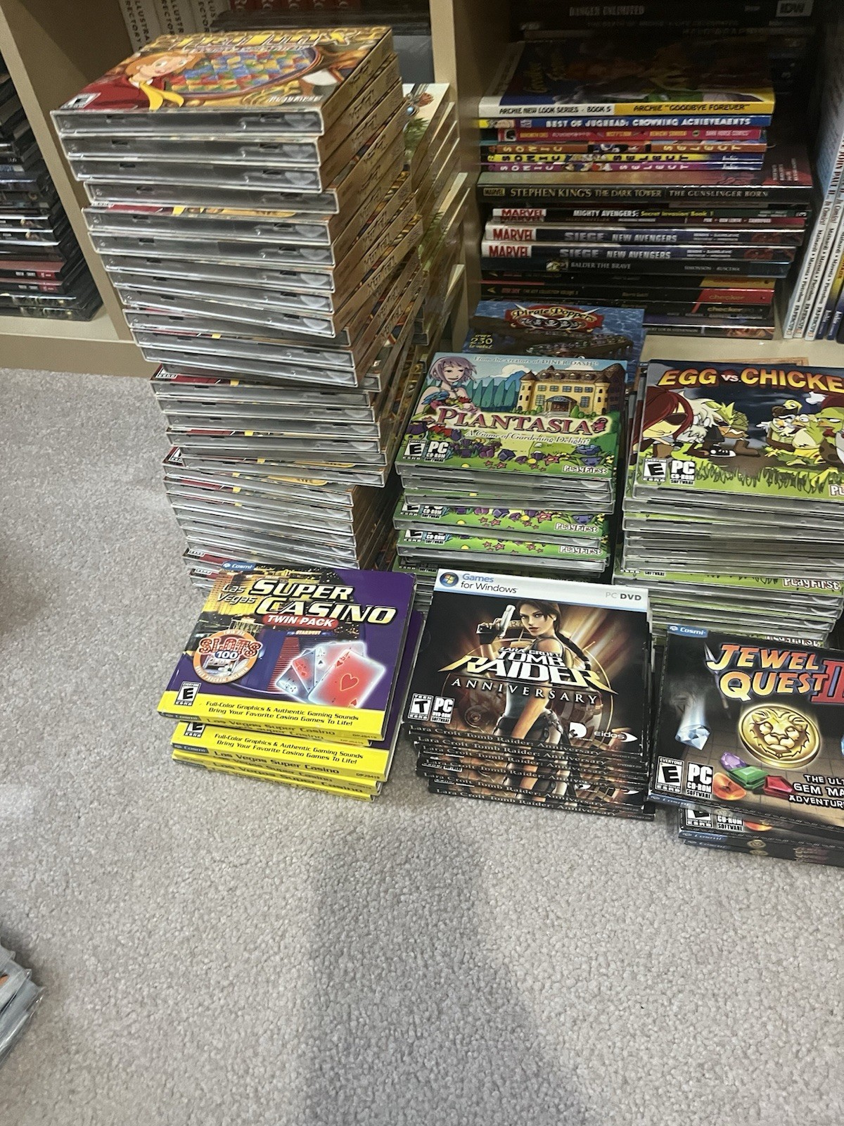 Large Lot Wholesale Windows Games Utilities Jewel Cases