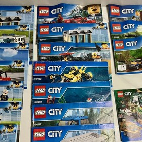 lego city manual lot 60140,60139, 60176, 60163,60092,60117,60171,60158