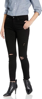 7 For All Mankind Women's The Ankle Gwenevere Skinny Jeans Size 24 Black