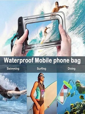 2 Stück Wasserdicht Handytasche Trockentasche Touchscreen Hülle für iPhone Android - UK