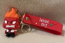 ANGER - Inside Out 2 - PVC key ring, bag hanger, pendant W/ Wrist Strap NEW