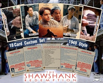 The Shawshank Redemption - Complete Set of 18 Custom-Designed Art Cards