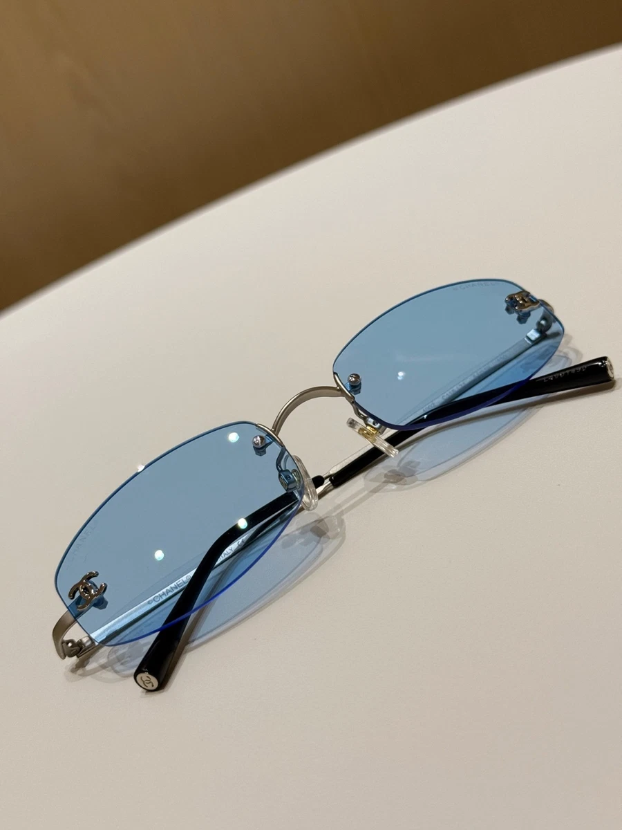 CHANEL Rimless Silver Sunglasses for Women for sale | eBay