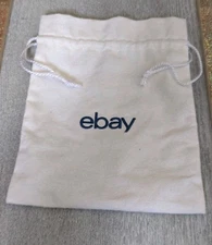 oth6~~~~ Small *Ebay* Dust Bag White Drawstring 6X8 Inch ~~~~~