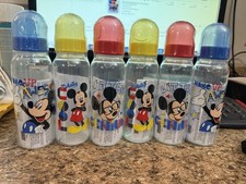 Disney 6 Pack Mickey Mouse Baby Bottles 9 Oz Sealed Brand New
