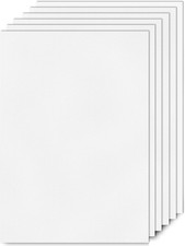 pangdapengpeng 6 pcs White Plastic Sheet, A4 Foam PVC Boards 21 x 29,7 cm, 1mm 