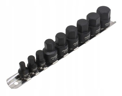 Schlagschrauber Bits Satz Hex 1/4'' 3/8'' Cr-mo Stahl Profi Werkzeug