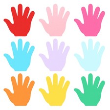 Bulletin Cutouts Paper,180 Stück Handform Bu...