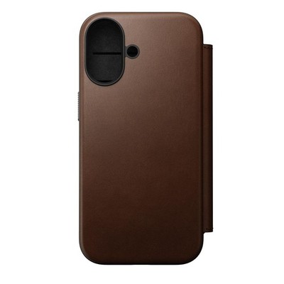 Nomad Modern Leather Folio iPhone 17 Brown Schutzhülle