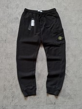 Stone Island Black Cotton Sweatpants With Brend Tags Men  s Size Medium