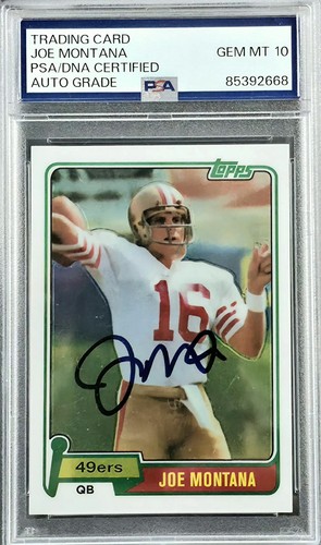 🔥 Joe Montana Signed 2012 Topps Rookie Reprint PSA 10 Gem Mt 10 💎 🐐 HOF AUTO 