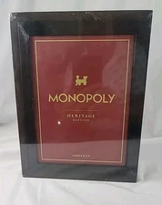 WS Game Co. Monopoly Heritage Edition Board Game in Wooden Storage Box -NEW & FS