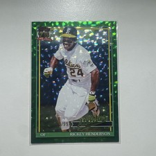 Rickey Henderson /99 Green Crackleboard Foil - 2026 Topps Series 1 75th Insert