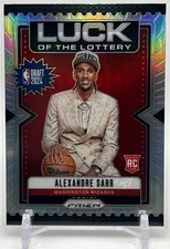 2024-2025 Panini Prizm ALEXANDRE SARR Luck of the Lottery Silver Refractor RC