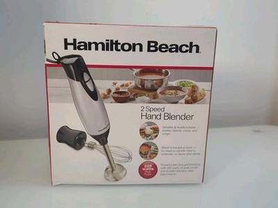 Hamilton Beach 2-Speed Hand Blender + Whisk Attachment and Case - New Open Box