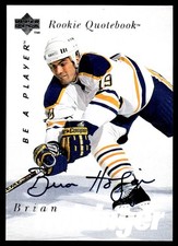 1995-96 Upper Deck Be a Player Autographs Rookie Quotebook Brian Holzinger